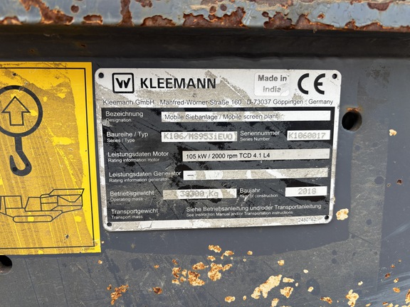 2018 Kleemann MS9531EV