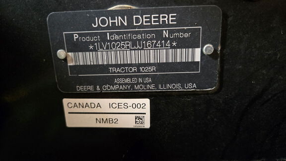 Photo of 2018 John Deere 1025R