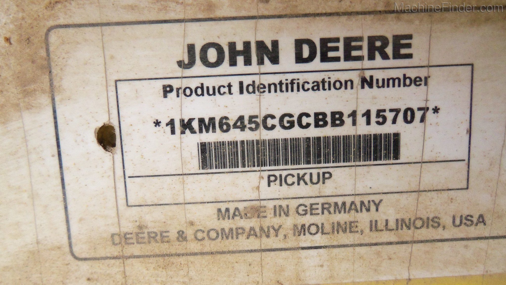 2011 John Deere 645C Image 11