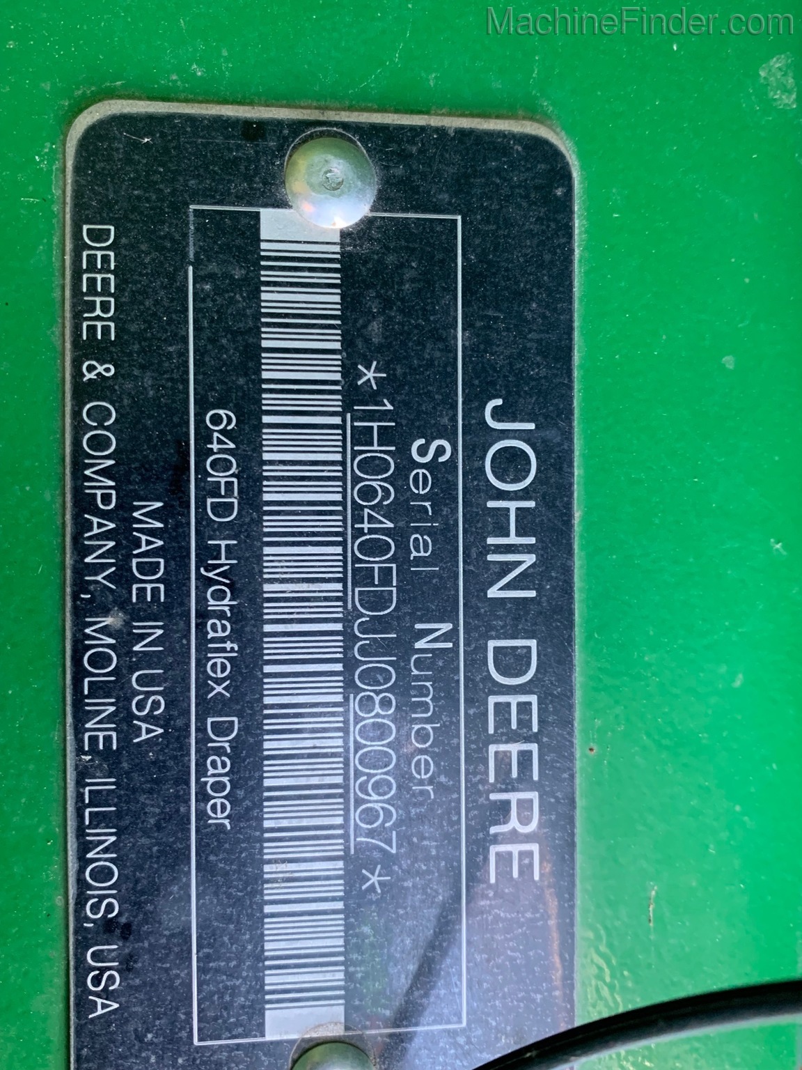 2018 John Deere 640FD Image 4