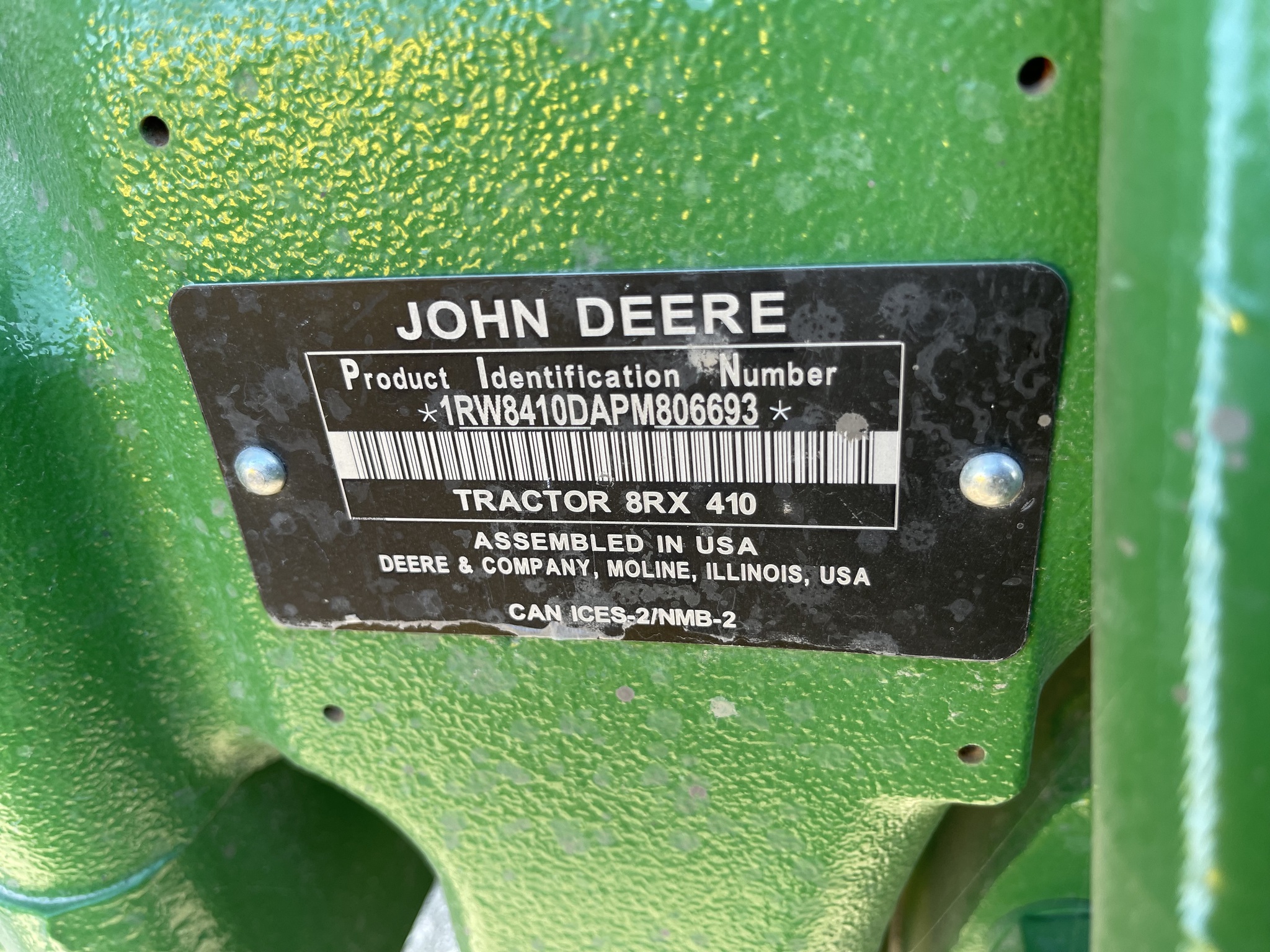  2023 John Deere 8RX 410 at Heritage Tractor in Quincy, IL