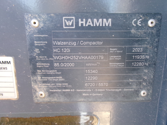 2023 Hamm HC120I