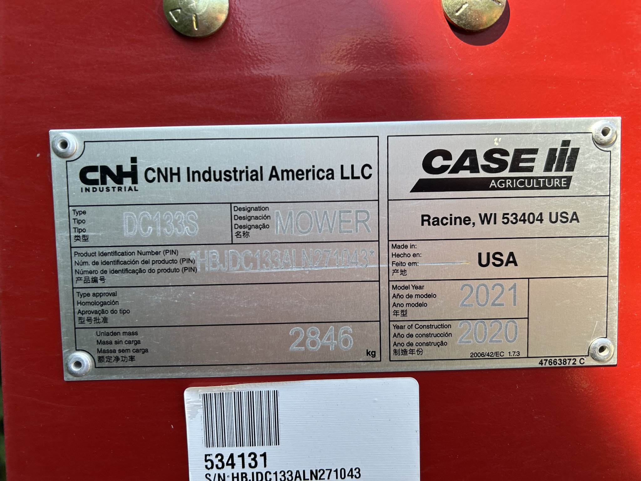  2021 Case IH DC133 at Heritage Tractor in Freeport, IL