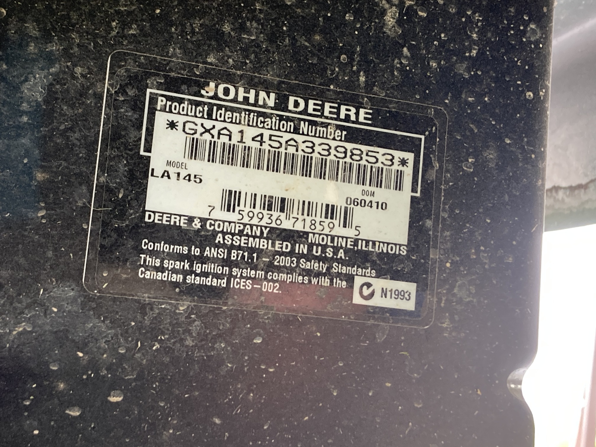 2010 John Deere LA145 Image 6