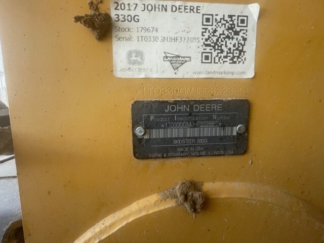 2018 John Deere 330G Image 6