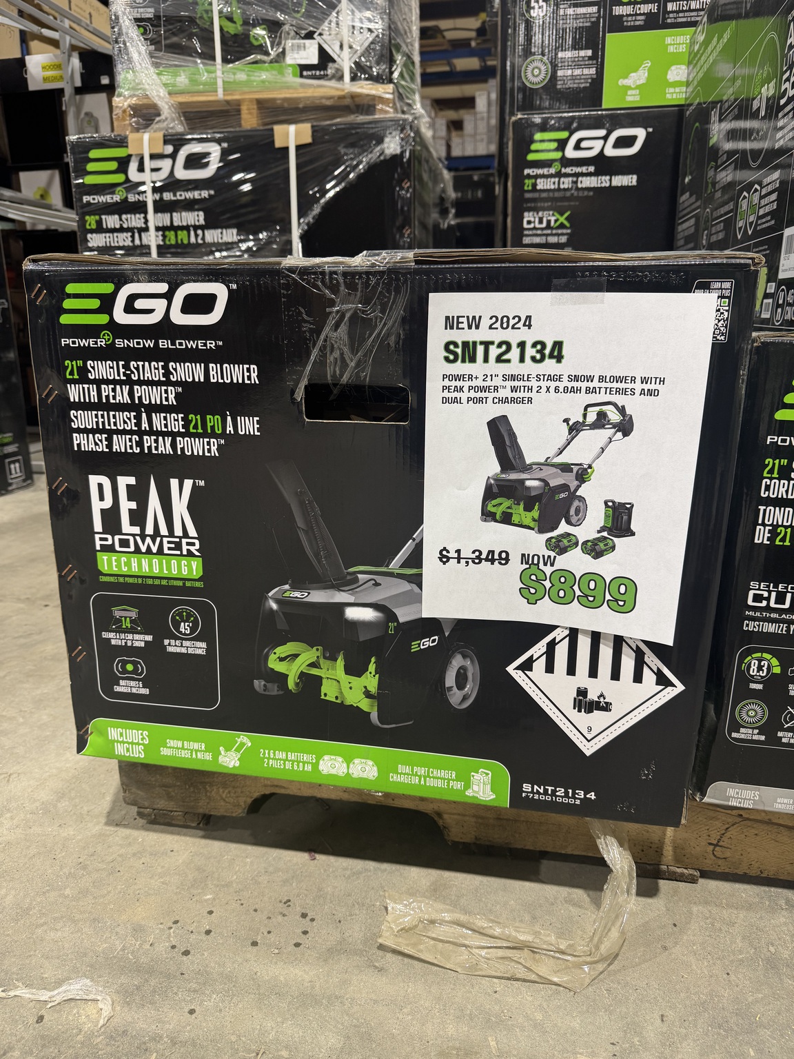 2024 EGO SNT2134 Image 1