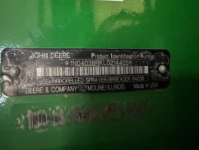 2021 John Deere R4038 Image 2