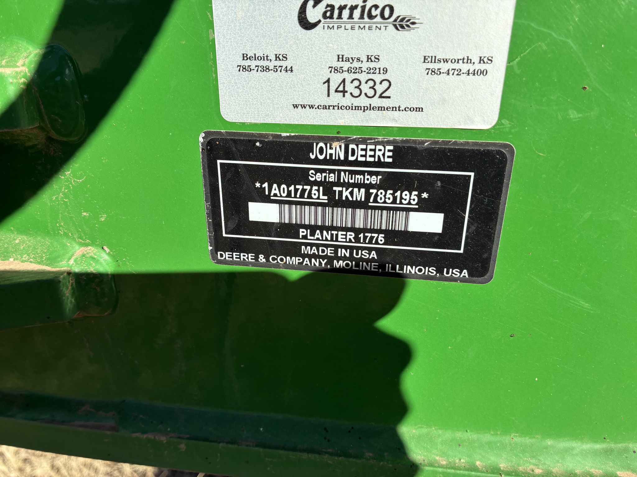 2020 John Deere 1775NT Image 2