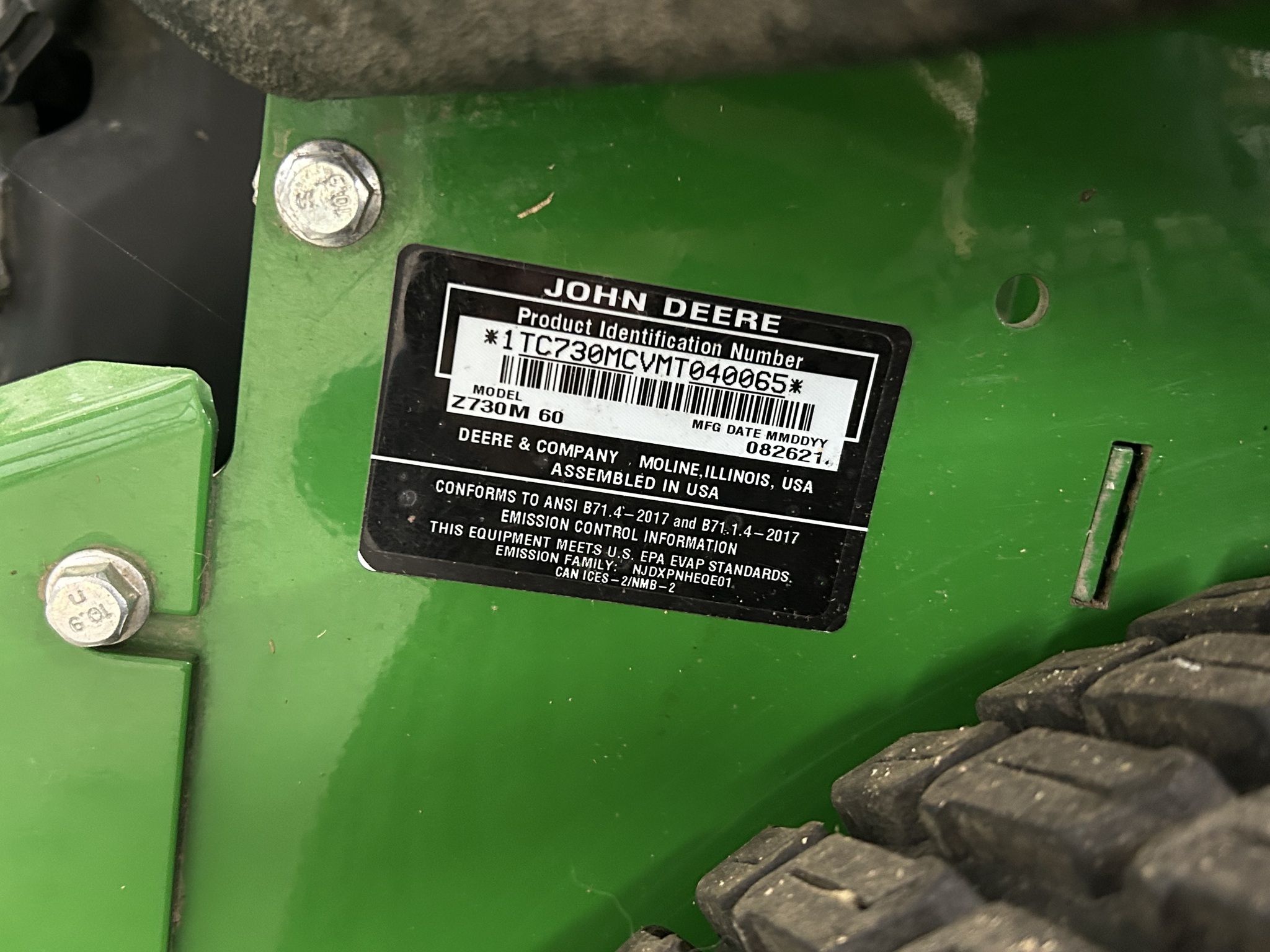  2021 John Deere Z730M at Heritage Tractor in Topeka, KS