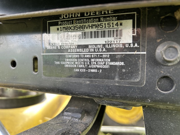 Used 2018 John Deere X350 Lawn & Garden Tractors at Horizon Ag & Turf in Wetaskiwin, AB - Photo15