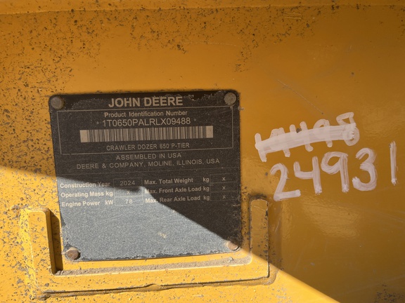 2024 John Deere 650 P