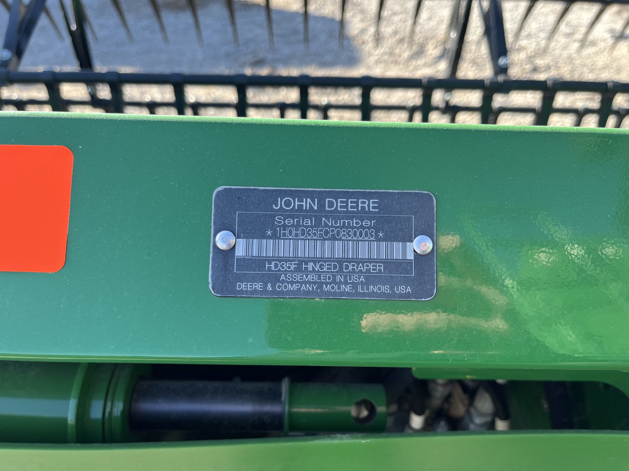  2024 John Deere HD35F at Heritage Tractor in Seneca, KS
