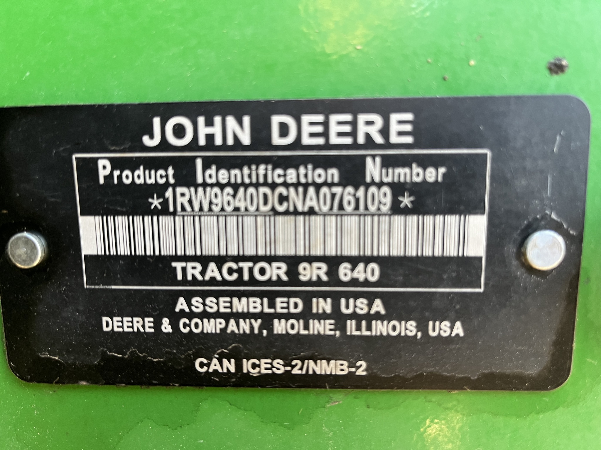  2022 John Deere 9R 640 at Heritage Tractor in Nevada, MO