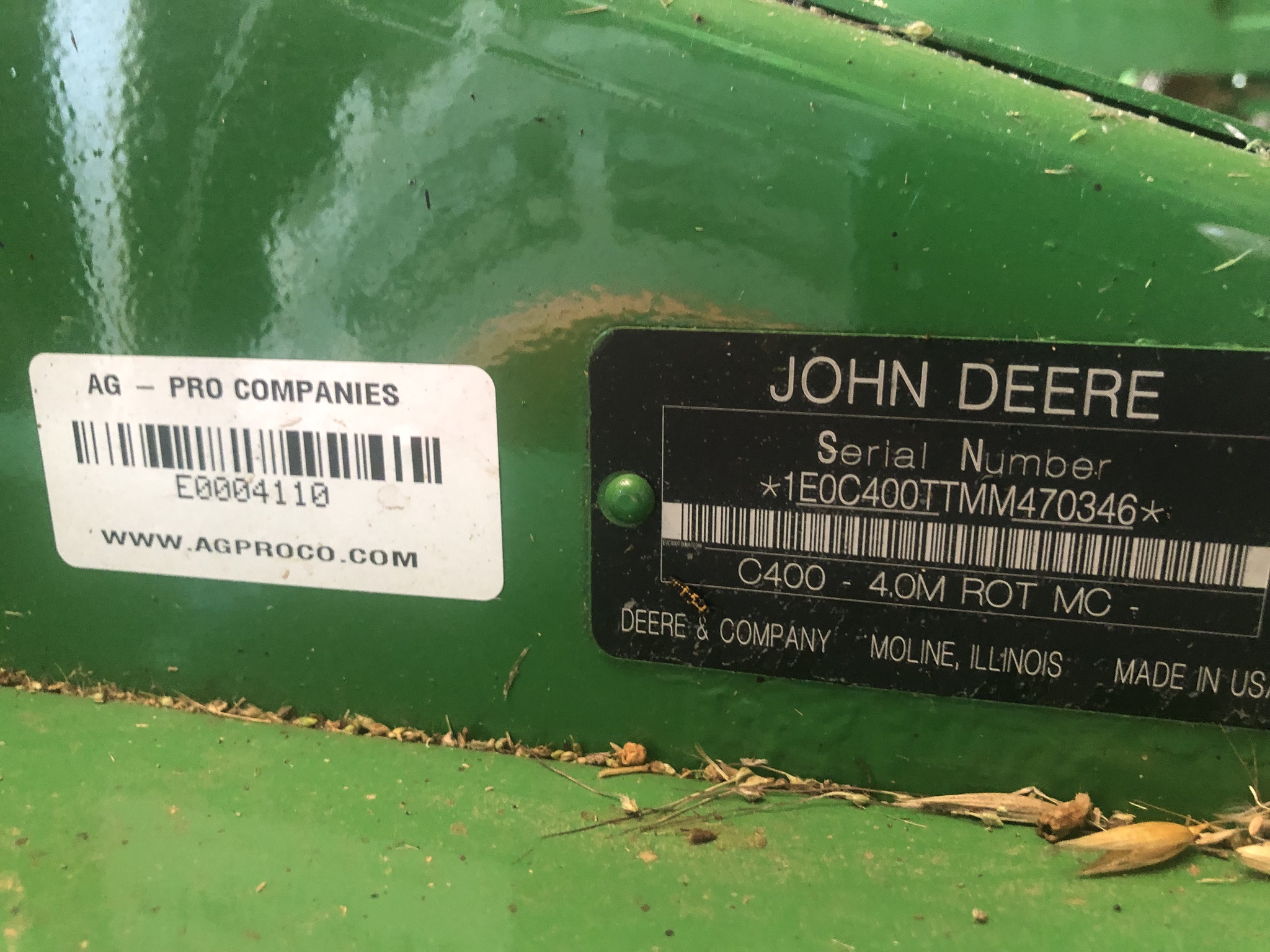 2021 John Deere C400 Image 9