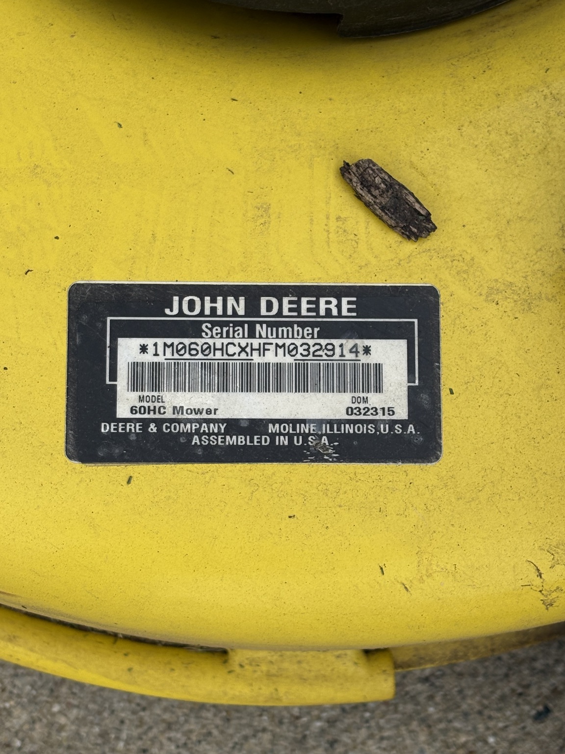  2015 John Deere X739 at Heritage Tractor in Bloomington, IL