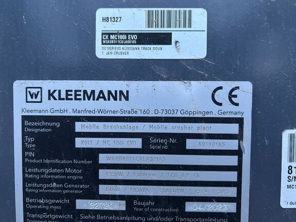 2023 Kleemann MC100i EVO