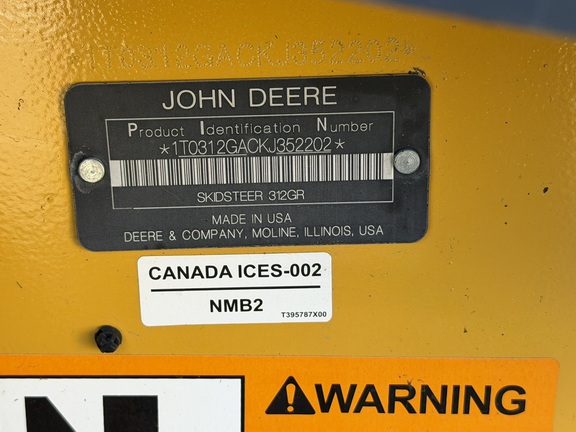 2019 John Deere 312GR