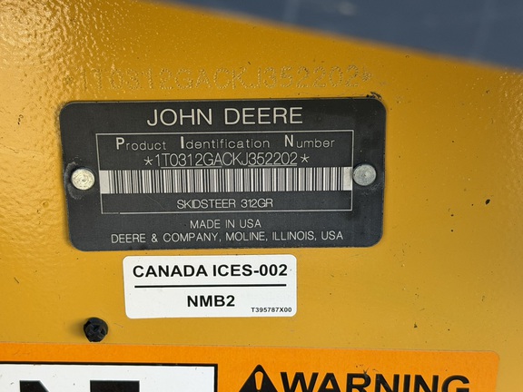 2019 John Deere 312GR