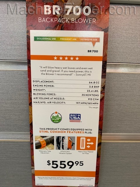 2020 Stihl BR700 Image 3