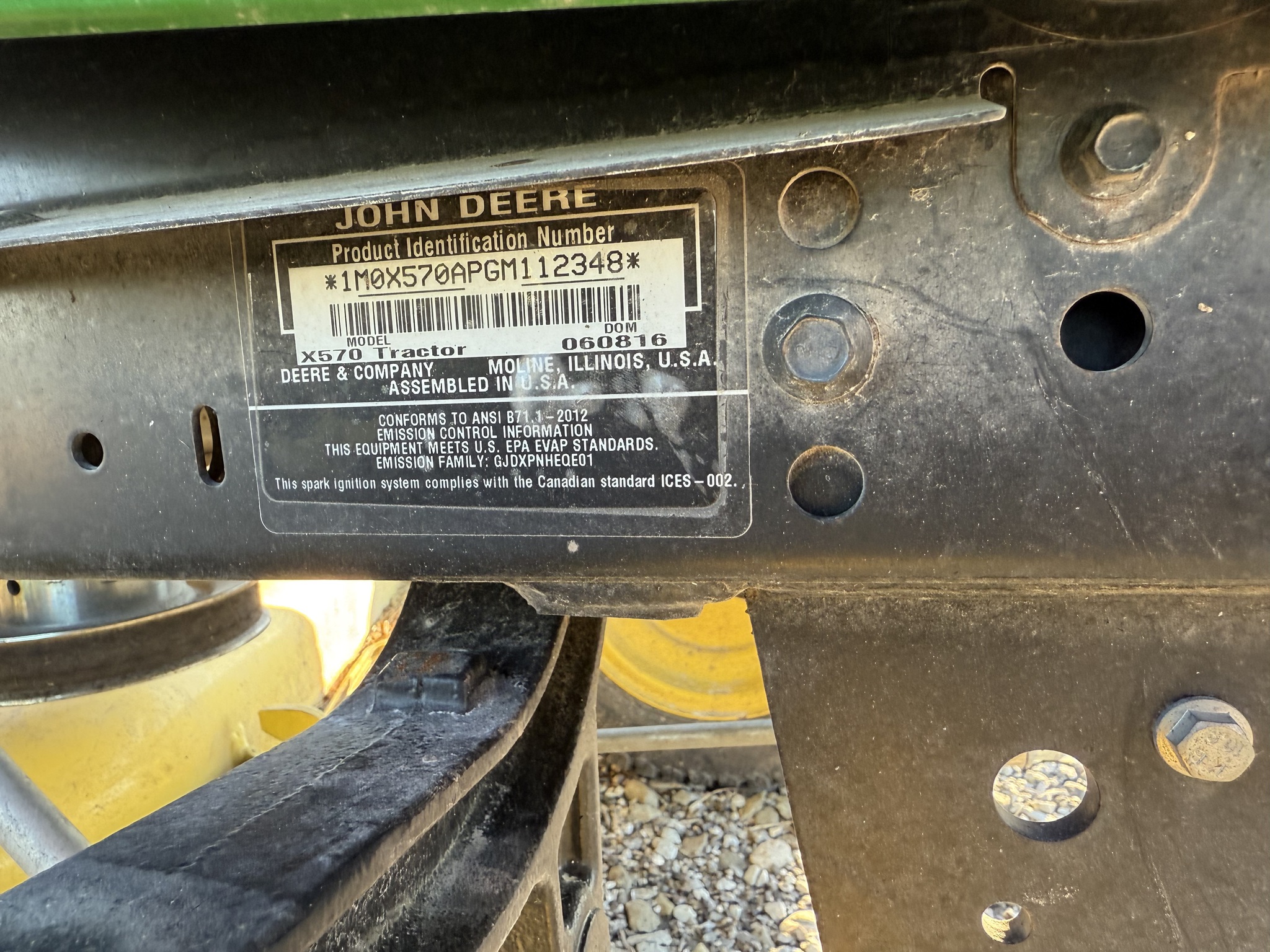  2016 John Deere X570 at Heritage Tractor in Carthage, IL