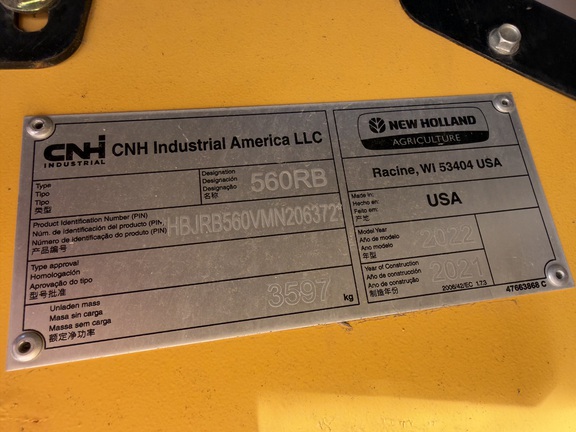 2022 New Holland Rollbelt 560 - Photo34