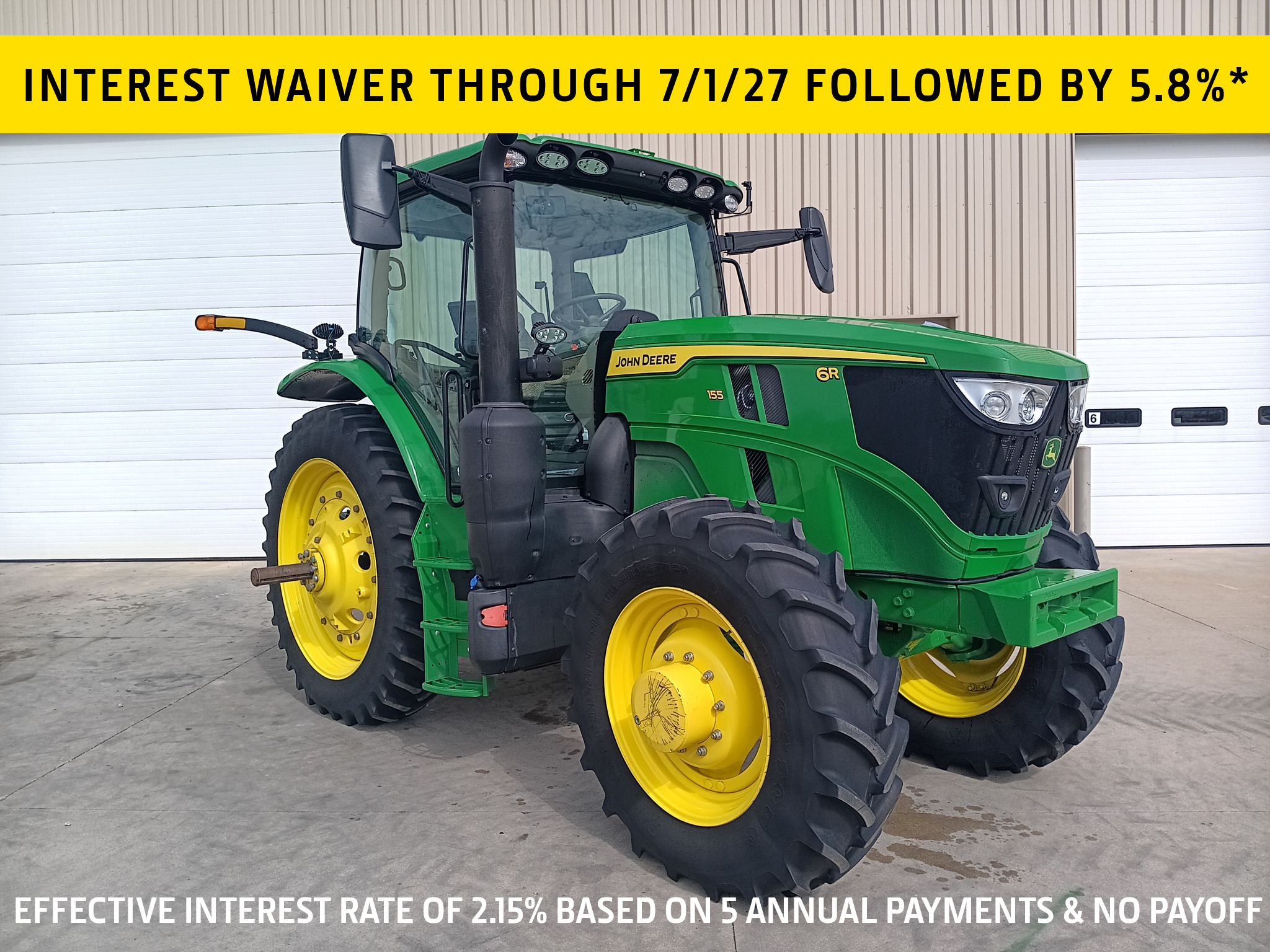 2023 John Deere 6R 155 Image 1