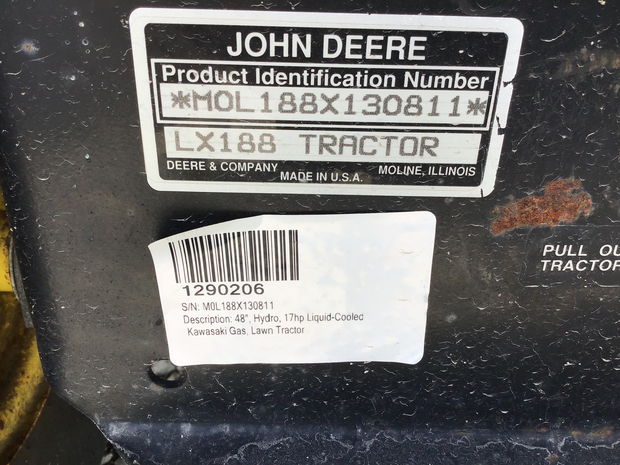 1995 John Deere LX188 Image 17