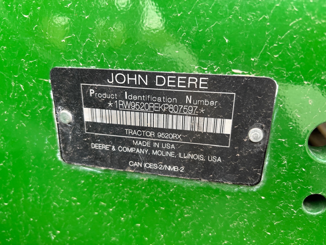  2019 John Deere 9520RX at Heritage Tractor in Macomb, IL