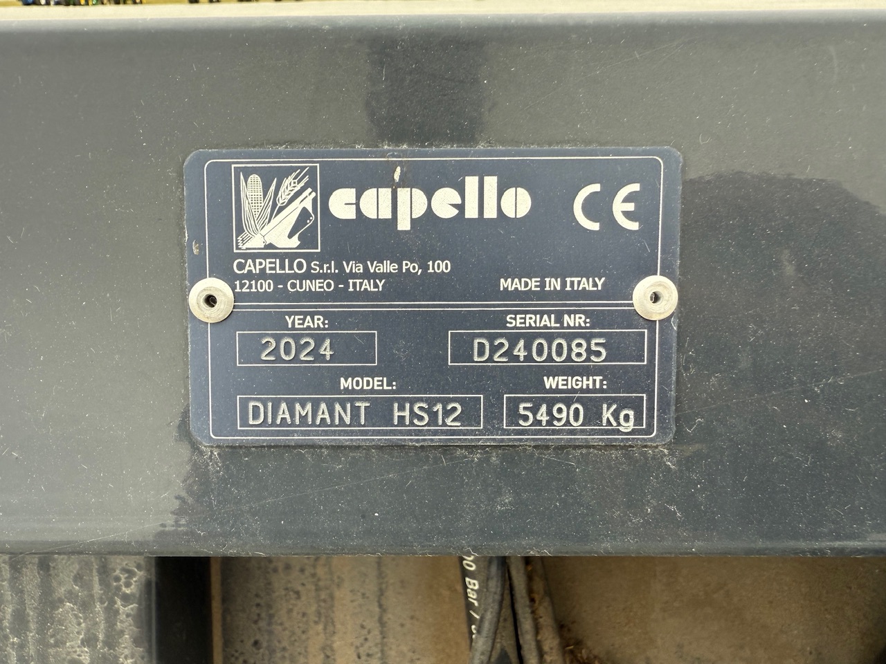  2024 Capello DIAMANT HS12 at Heritage Tractor in Macomb, IL