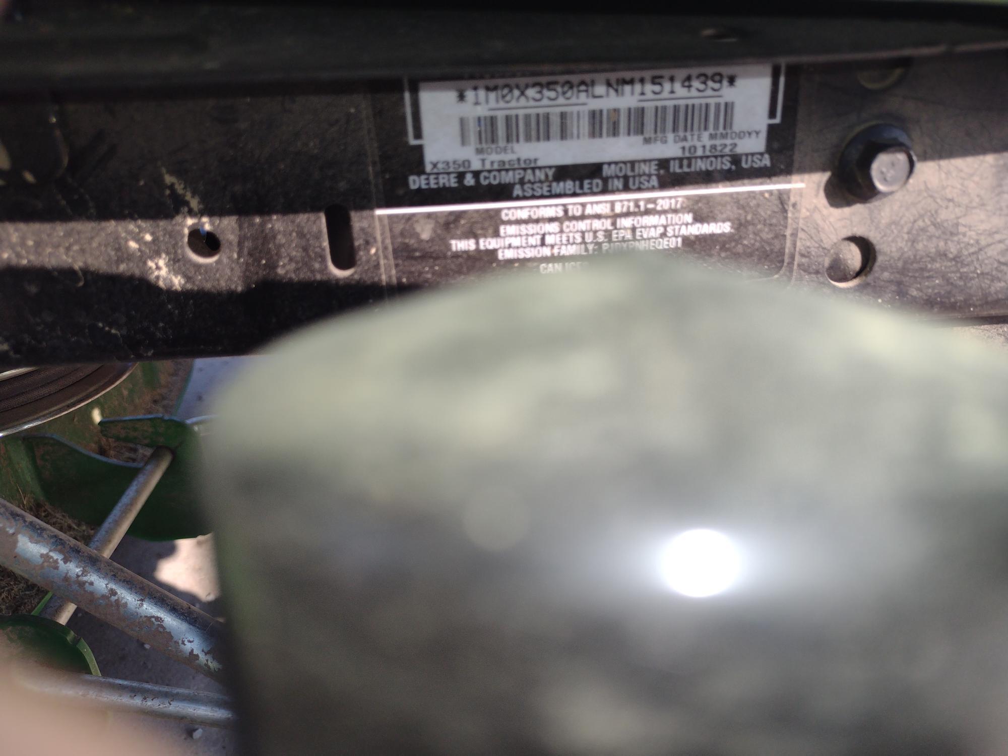2023 John Deere X350 Image 8