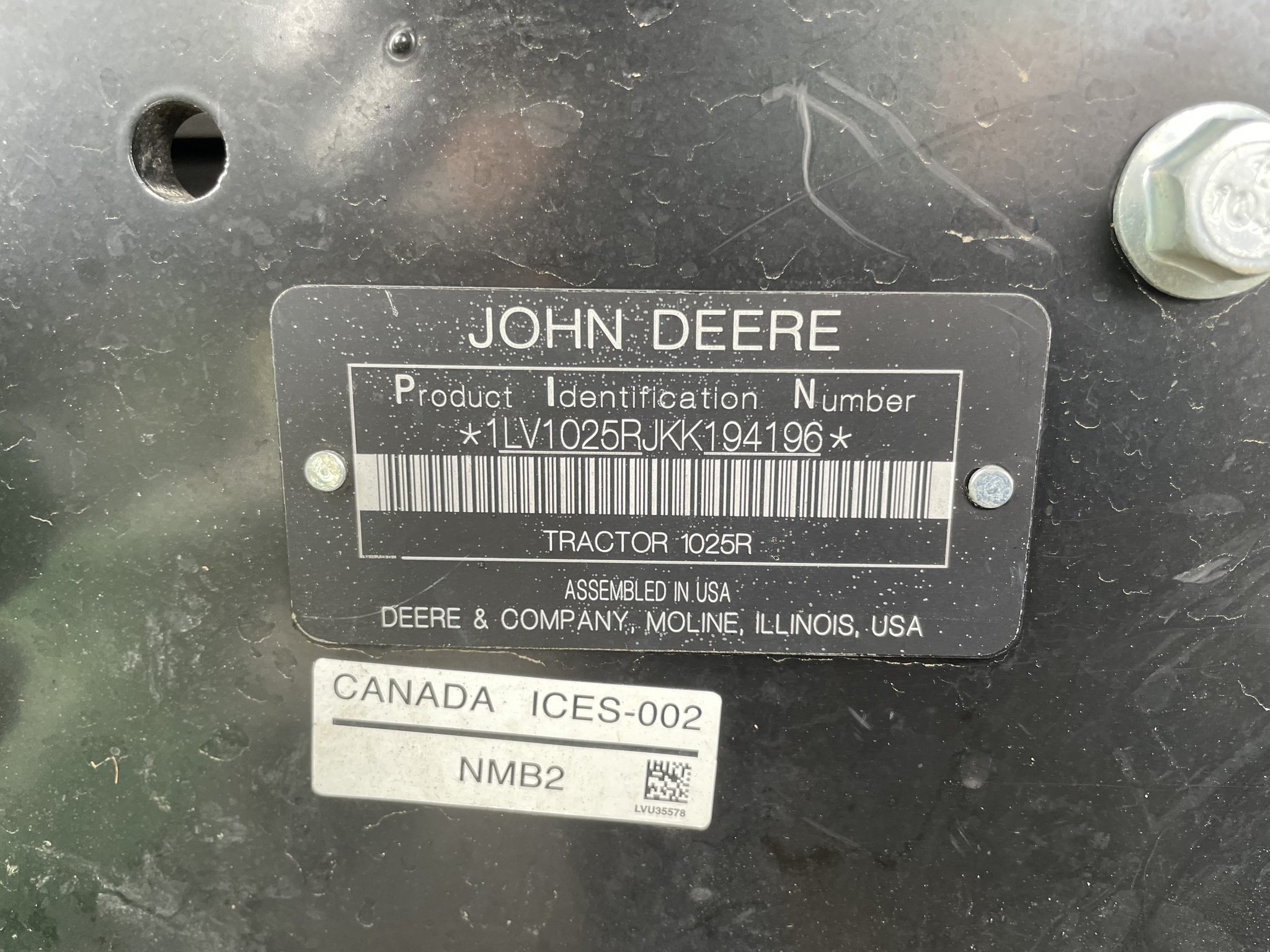 2020 John Deere 1025R Image 17