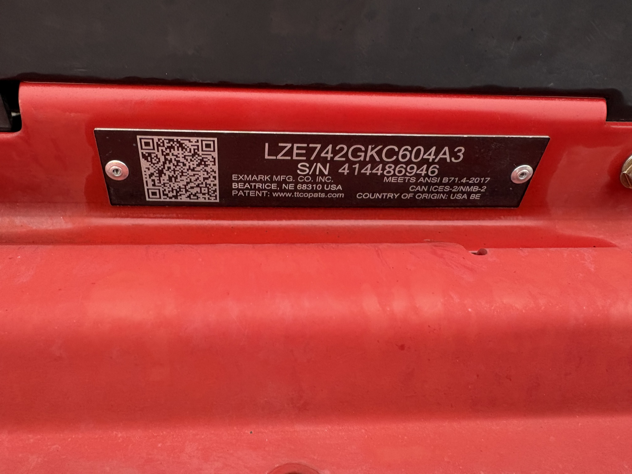  2024 Exmark LZE742GKC604A3 at Heritage Tractor in Roanoke, IL