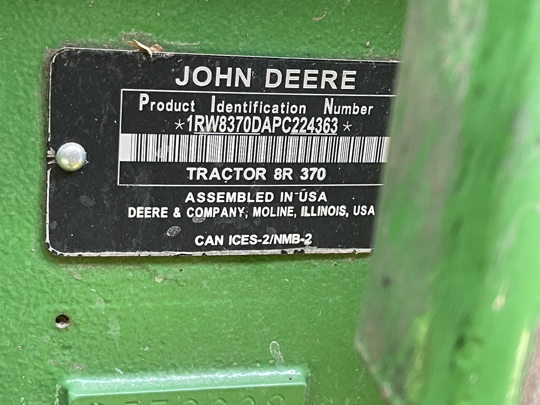 2023 John Deere 8R 370 at Heritage Tractor in Monmouth, IL