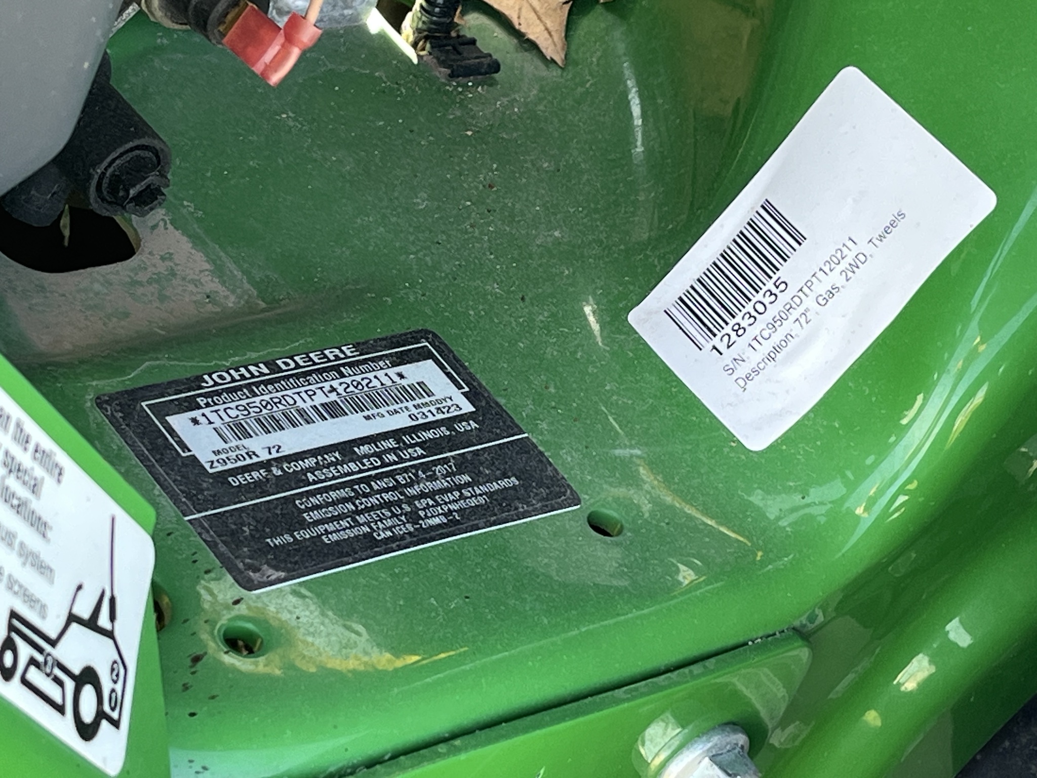 2023 John Deere Z950R Image 11