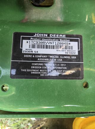 2022 John Deere Z930R