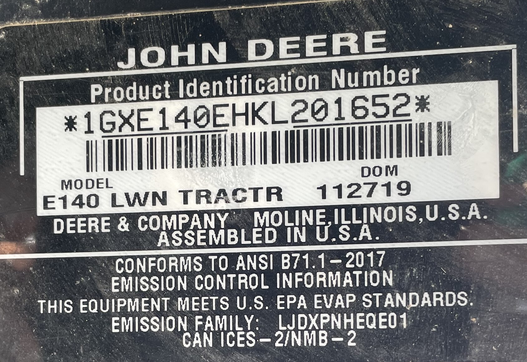 2020 John Deere E140 Image 8