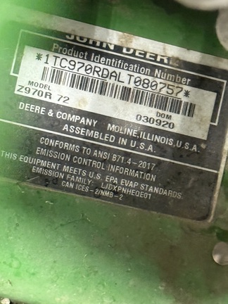 2020 John Deere Z970R - Photo4