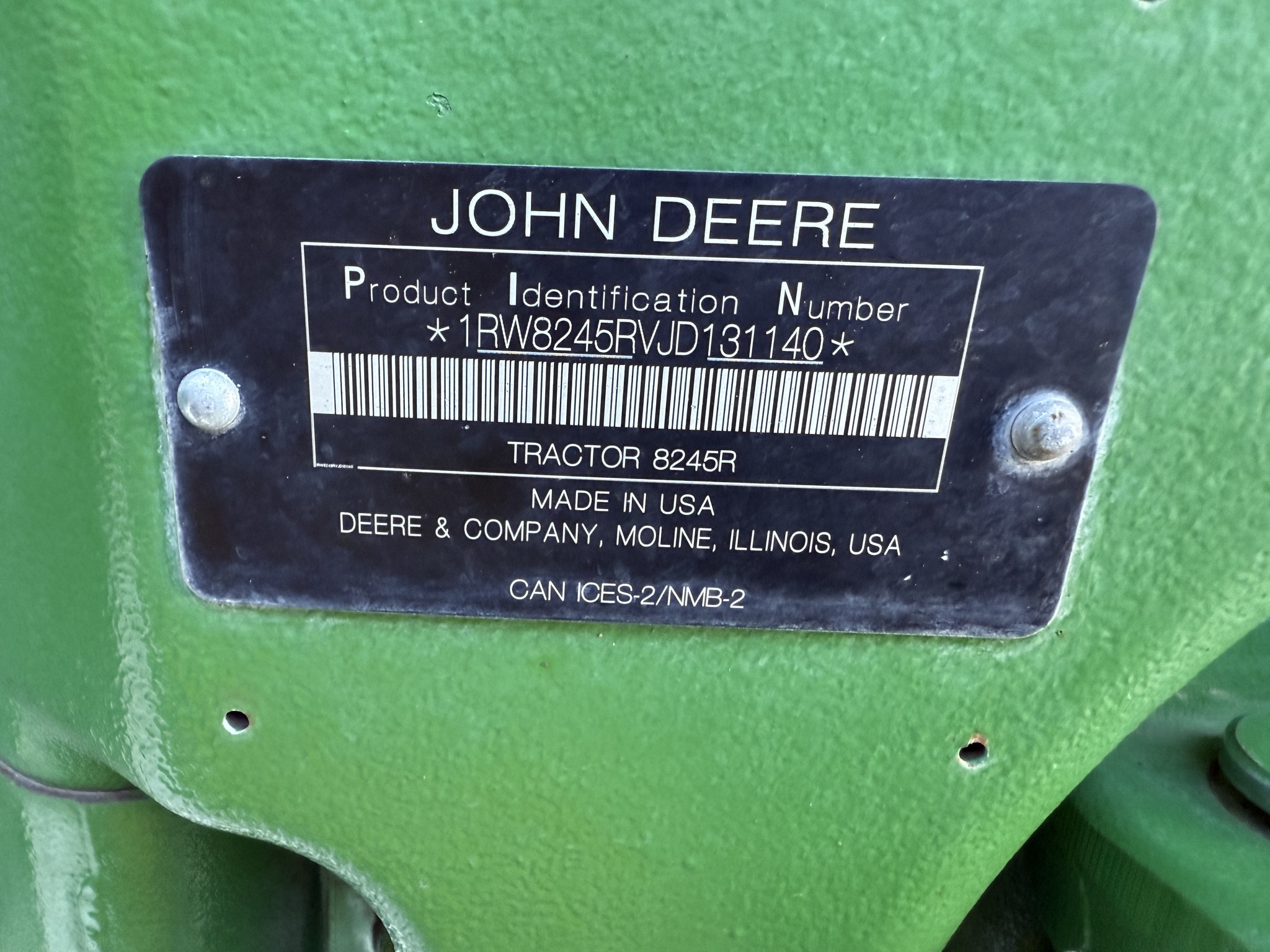 2018 John Deere 8245R Image 48