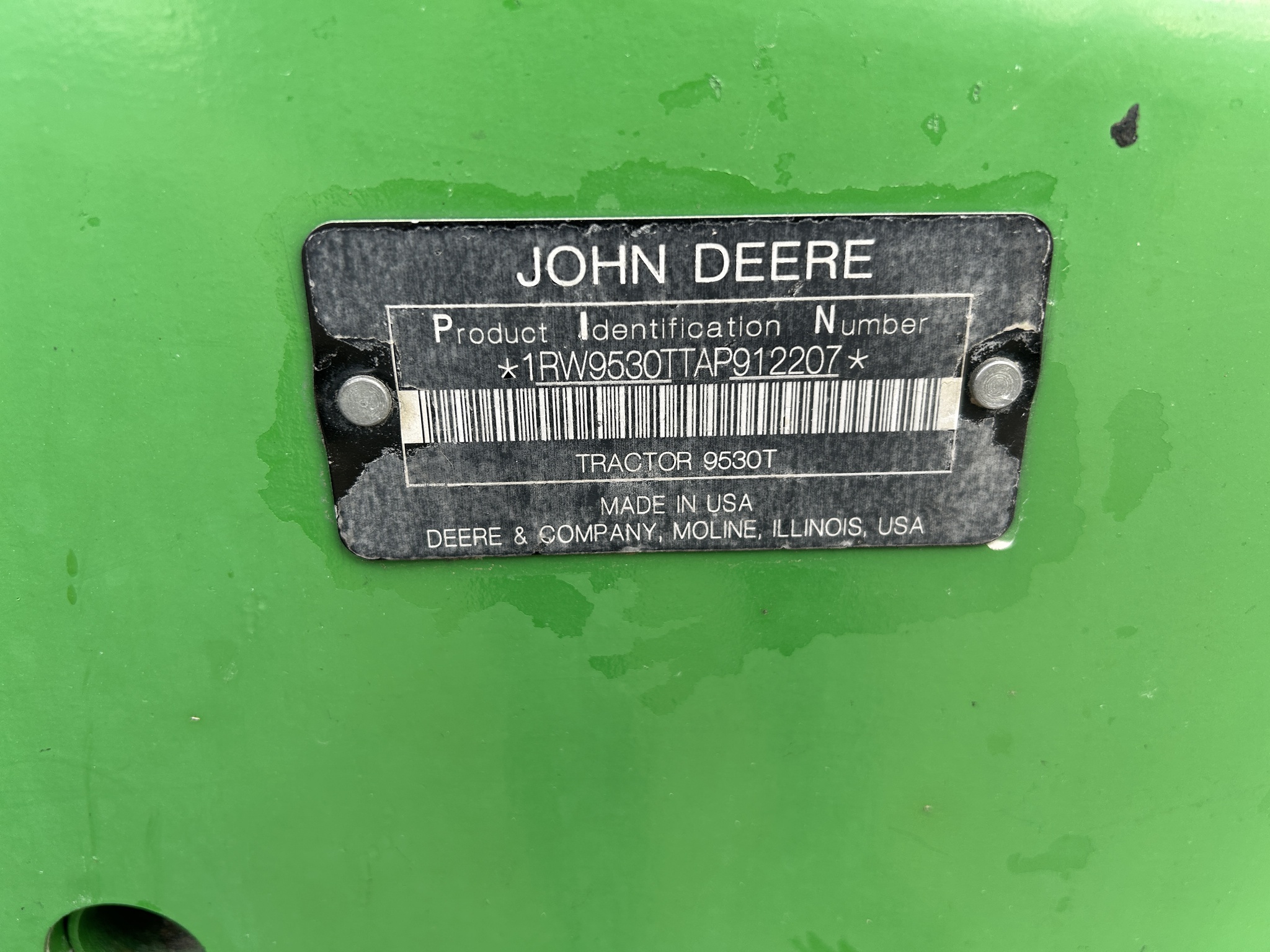  2010 John Deere 9530T at Heritage Tractor in Lexington, IL
