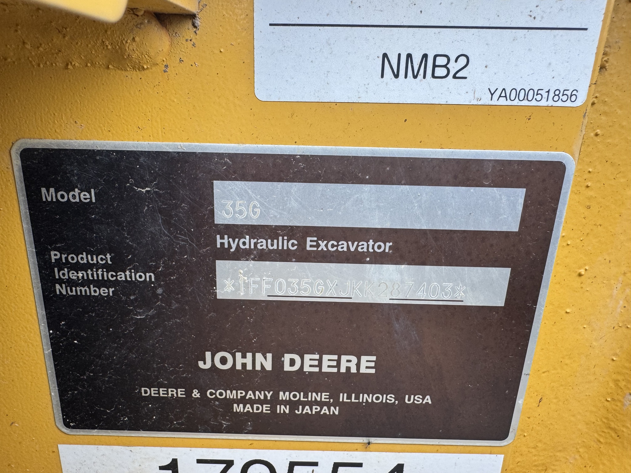 2019 John Deere 35G Image 2