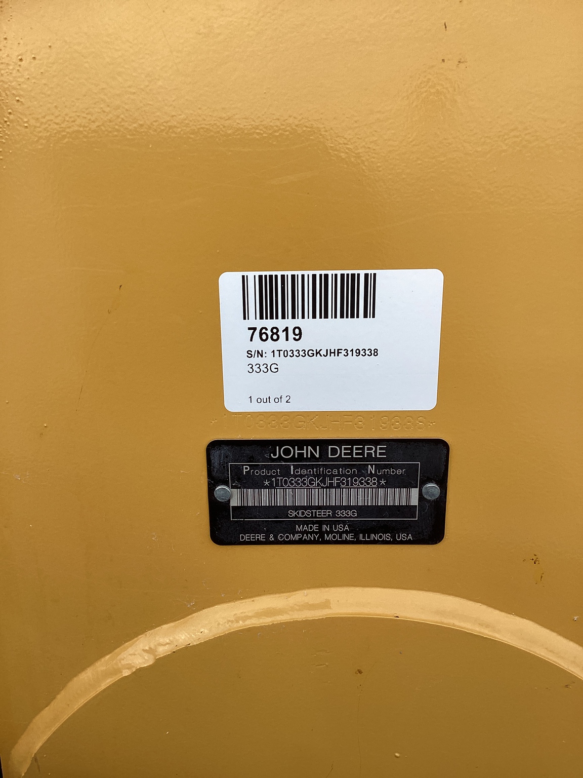 2018 John Deere 333G Image 12