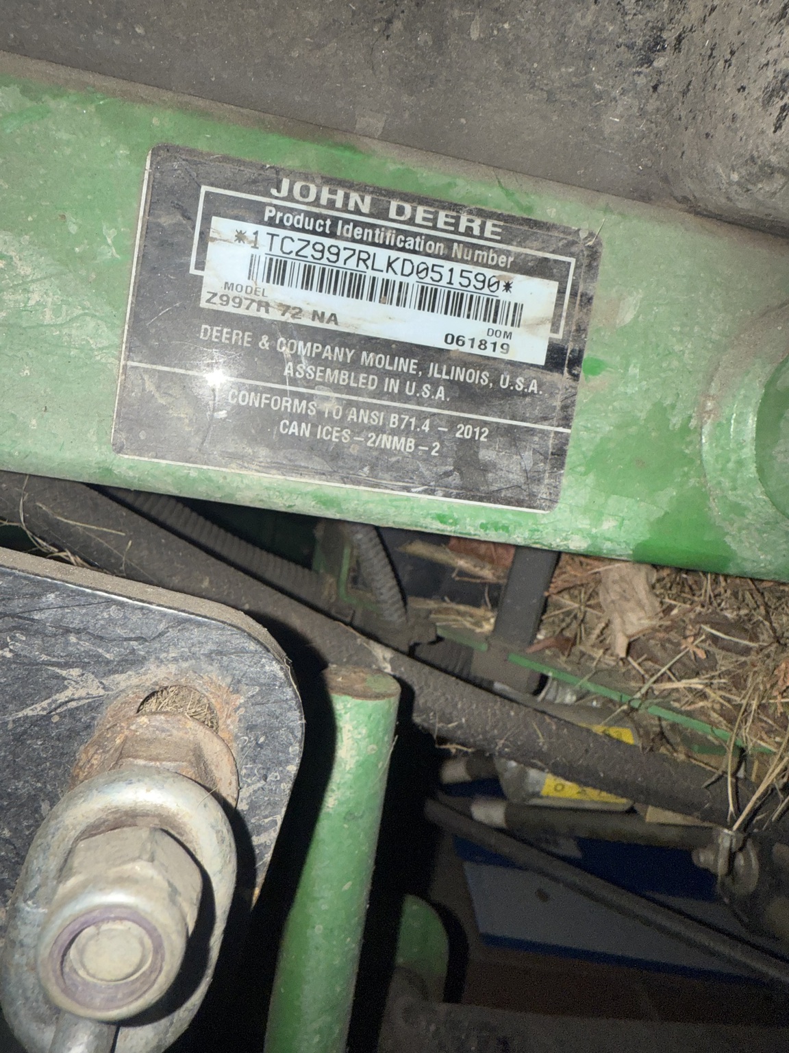 2019 John Deere Z997R Image 7