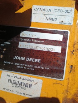 2023 John Deere 35 P Image 6
