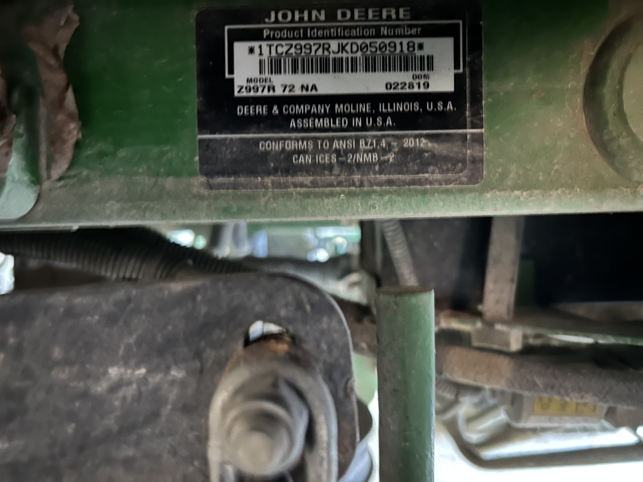  2019 John Deere Z997R at Heritage Tractor in Topeka, KS