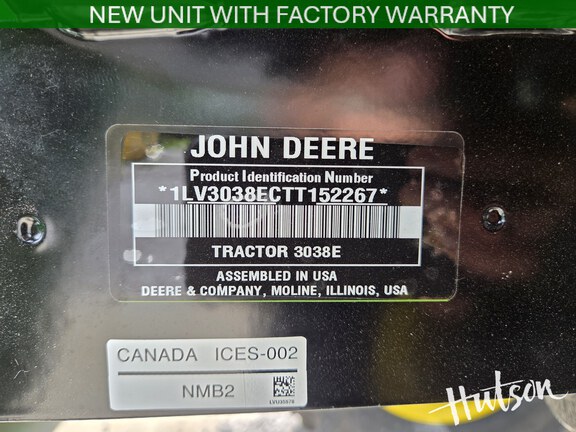 Photo of 2026 John Deere 3038E