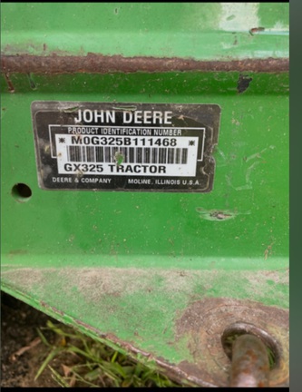 Photo of 2003 John Deere GX325