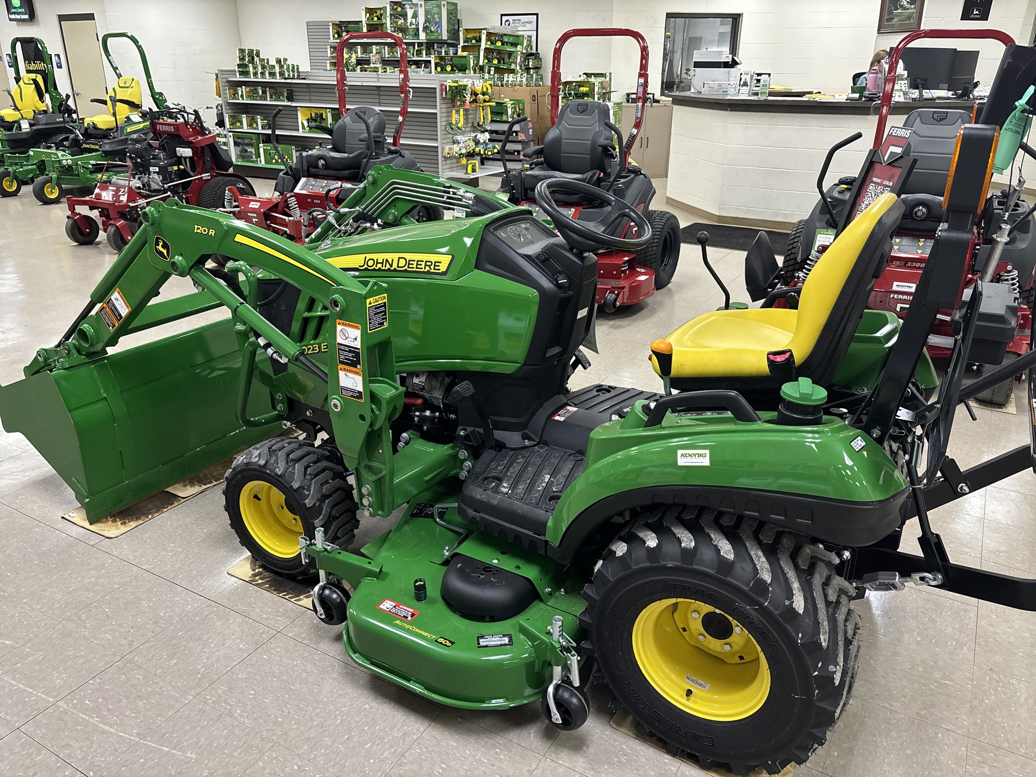 New In-Stock 2024 John Deere 1023E Compact Utility Tractors at Koenig Equipment in Urbana, OH - PhotoXL3