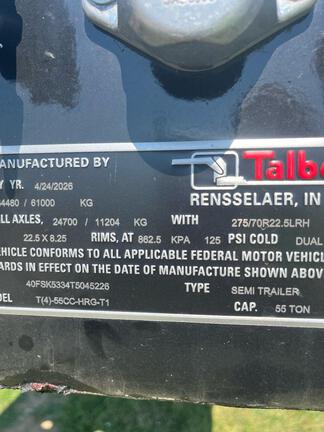2026 Talbert 55CC
