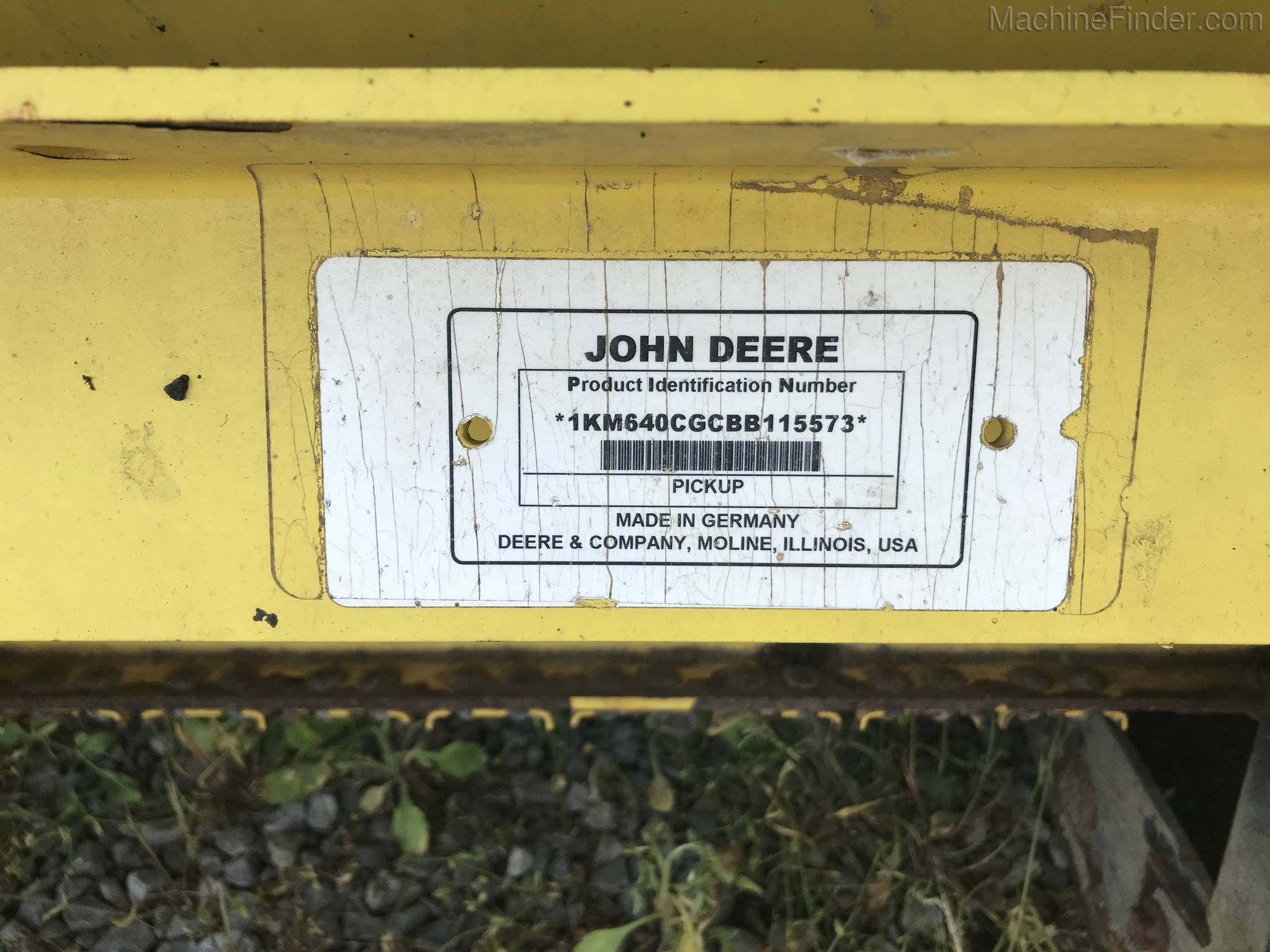 2011 John Deere 640C Image 7