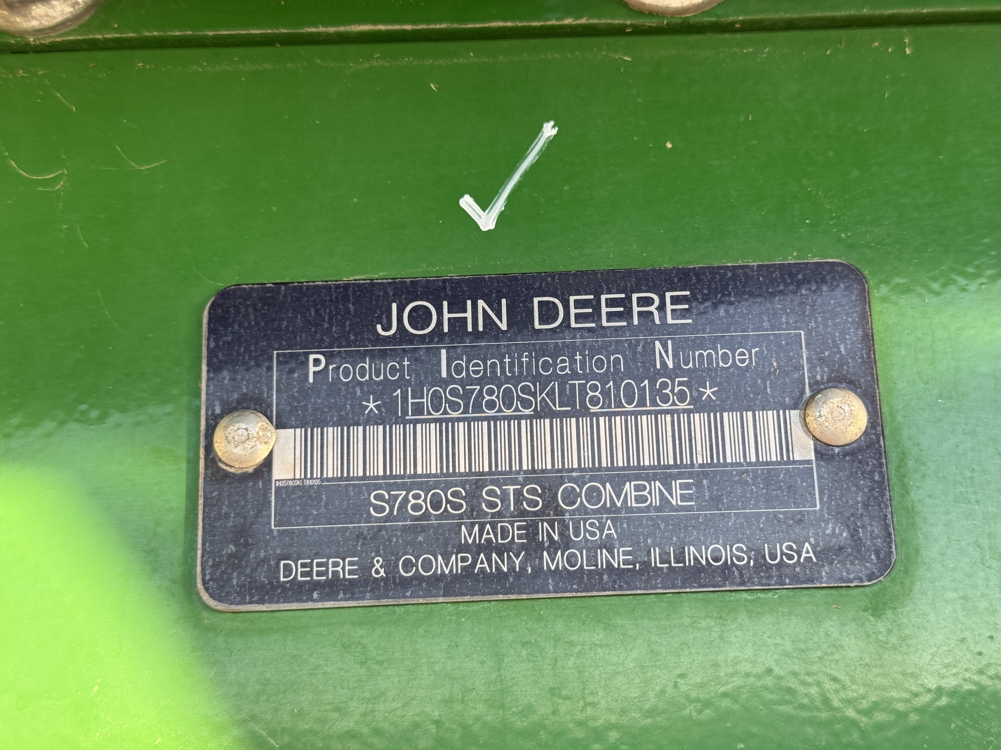 2020 John Deere S780 Image 41